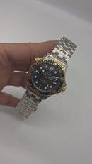 Omega Seamaster Co-Axial 40mm Aço/Dourado Mostrador Preto