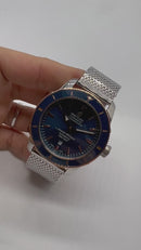 Breitling Superocean Aço 44mm Pulseira Aço Milanese