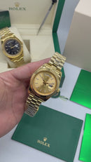 Rolex Day-Date Presidente 40mm Dourado Mostrador Dourado