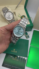 Rolex Oyster Perpetual Land‑Dweller 40mm Aço, Mostrador Azul Glacial