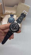 Bvlgari Aluminium Crono 41mm - Aço - Mostrador Preto