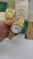 Rolex Day-Date Presidente 40mm - *Ouro - Branco - CLONE
