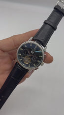 Patek Phillippe Turbilhão 42mm Aço, Pulseira Couro - Diamond