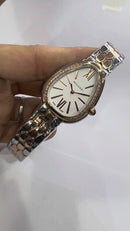 Bvlgari SERPENTI SEDUTTORI 33mm Aço/Rosè - Mostrador Branco - Bezel Crav