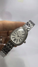 Bvlgari SERPENTI SEDUTTORI 33mm Aço - Mostrador Branco - Bezel Crav