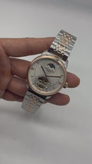Patek Phillippe Fases da Lua Turbilhão 42mm Aço/Rose, Pulseira Aço