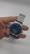 Patek Phillippe Fases da Lua Turbilhão 42mm Aço, Pulseira Aço