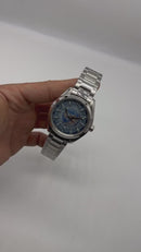 Omega Aquaterra 41,5mm Aço Mostrador Azul Luneta Lisa