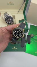 Rolex Yacht-Master 42mm Oysterflex - Aço/Dourado - CLONE