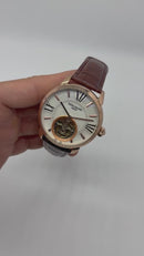 Patek Philippe Classic Turbilhão 44mm Aço/Rose, Pulseira Couro