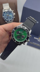 Breitling Superocean Crono Aço 44mm Pulseira Borracha