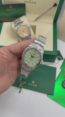 Rolex Oyster Perpetual Oystersteel 41mm, Mostrador Verde Oliva - CLONE