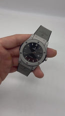 Hublot Classic Fusion 45mm Aço/OxSilver, Mostrador Cinza