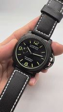 Panerai Luminor Marina 44mm Aço OxiBlack Mostrador Preto Pulseira Nylon