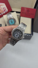 Patek Philippe Nautilus 39mm, Mostrador Chumbo, Pulseira Aço