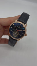 Patek Phillippe Turbilhão Perpetuo 42mm Aço/Rosê, Pulseira Couro