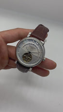Patek Philippe Classic Turbilhão 44mm Aço, Pulseira Couro