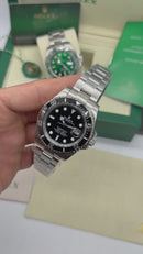 Rolex Submariner Date 41mm Aço Mostrador Preto Luneta Preto