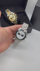 Tudor Black Bay Chrono Aço 41mm, Mostrador Branco - Oyster
