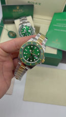 Rolex Submariner Date Hulk 40mm Mostrador Verde, Aço/Dourado