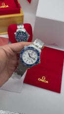 Omega Seamaster Diver 300M 42 mm, Aço Inox, Mostrados Branco - CLONE
