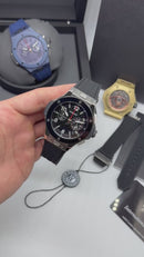 Hublot Big Bang 20th Anniversary King Aço 43mm, Mostrador Preto