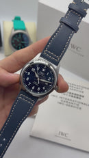 IWC Pilot 40mm Mark XX - Pilot 40mm - Aço/Couro - Azul
