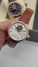 Vacheron Constantin Traditionnelle Turbilhão Excellence Rose Mostrador Branco