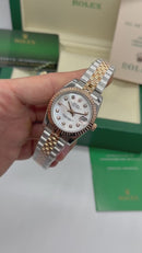 Rolex Date-Just 31mm Aço/Rose Pulseira Jubilee