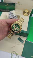 Rolex Daytona Oyster AllGold* 40mm - Mostrador Verde - CLONE