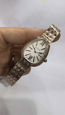 Bvlgari SERPENTI SEDUTTORI 33mm Rosè - Mostrador Branco - Bezel Crav