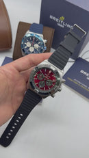 Breitling Super Chronomat Aço 44mm Pulseira Borracha