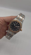 Audemars Piguet Royal Oak 39mm Aço/Rose, Mostrador Preto
