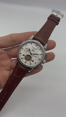 Patek Phillippe Turbilhão 42mm Aço, Pulseira Couro