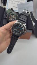 Panerai Luminor Submersible Carbotech 47mm Aço Mostrador Preto