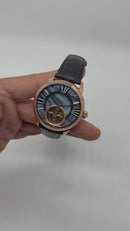 Patek Philippe Classic Turbilhão 44mm Aço/Rose, Pulseira Couro