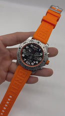 Breitling ENDURANCE PRO Aço 44mm Pulseira Borracha