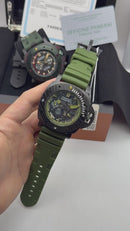 Panerai Luminor Submersible 47mm Aço/OxBlack BRABUS - Verde Militar