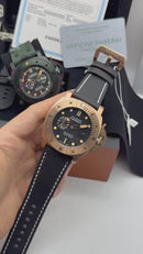Panerai Submersible 47mm Aço/Rose Mostrador Preto