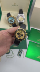 Rolex Daytona 40mm Dourado Mostrador Marrom, Luneta Preta