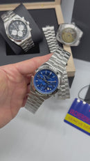 Vacheron Constantin Overseas Crono Aço 41mm, Mostrador Azul
