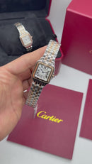 Cartier Panthère - Aço/Rose - 23mm/29mm - Mostrador Branco