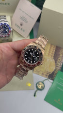 Rolex GMT Master II 40mm Aço/Rose ROOTBEER