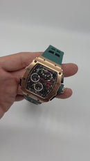 RICHARD MILLE RM 11-03 RG/003, 45mm  Flyback Aço/Rose