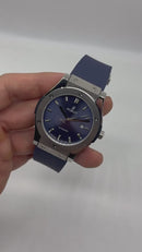 Hublot Classic Fusion 45mm Aço, Mostrador Azul