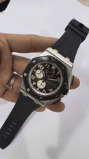 Audemars Piguet Royal Oak Offshore 44mm Mostrador Preto Bezel Aço
