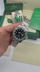 Rolex Submariner Date StarBucks 41mm Aço Mostrador Preto Luneta Verde