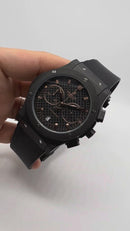 Hublot Classic Chrono OxiBlack 45mm Mostrador Carbon Bisel Aço