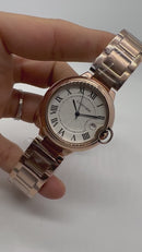 Ballon Bleu de Cartier - Aço/Rose - 36mm - Mostrador Tradicional