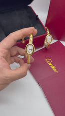 Cartier BAIGNOIRE Aço Dourado, 16mm - Bracelete - CLONE